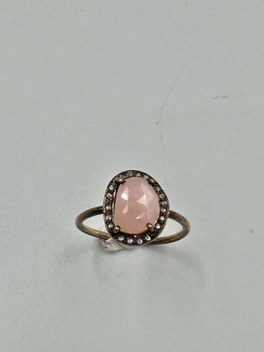 Anillo Opalo rosa T 16