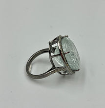 Anillo Aguamarina ovalada T12